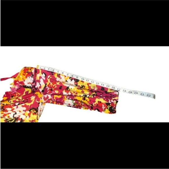 LONDON TIMES Bright And Colorful FLORAL Dress Size 8 - Picture 7 of 12